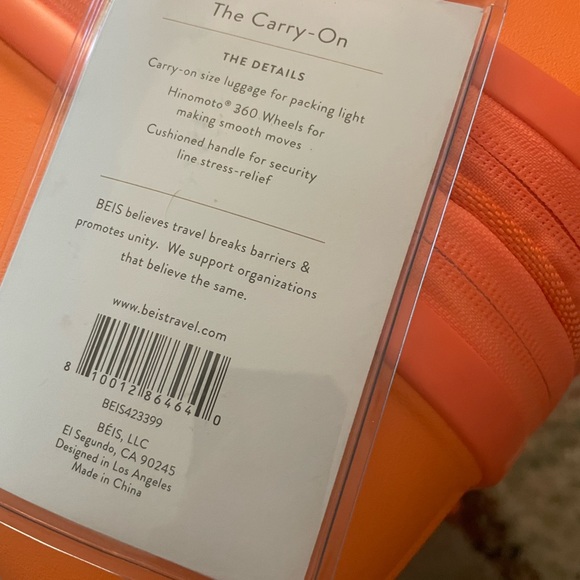 Beis carry on in creamsicle - Picture 3 of 6